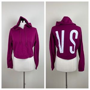 Victoria's Secret Sport Magenta Purple Long Sleeve Hoodie Women Medium